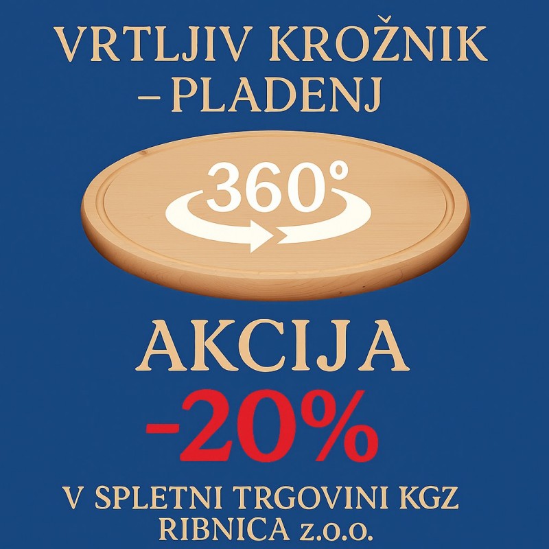 KROŽNIK z utorom 28 cm