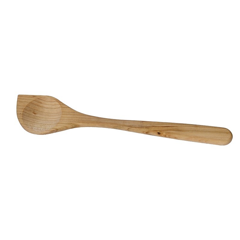 Cherry-wood-tipped cooking spoon